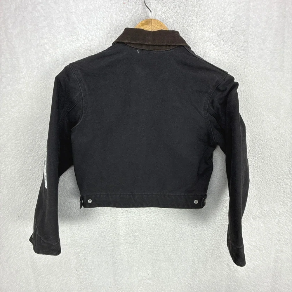 Carhartt‎ Detroit Jacket Fleece Lined Youth Medium (8) YYJ97 BLK Black NWT NOS